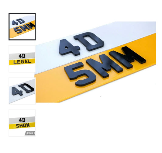 4D NUMBER PLATES UK